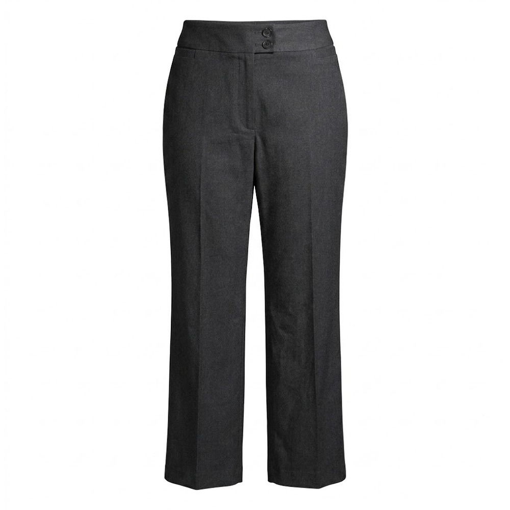 Caslon Dress Pants Womens 14 Gray Wide Leg Stretch Workwear Trousers